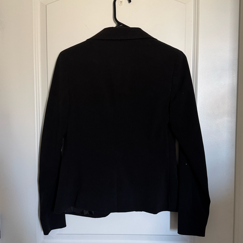 New York & Company Solid Black Blazer Workwear Jacket - Picture 2 of 5